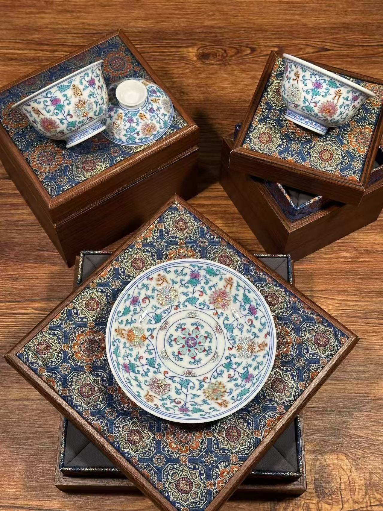Three-Piece Sanskrit Lotus Flower Set