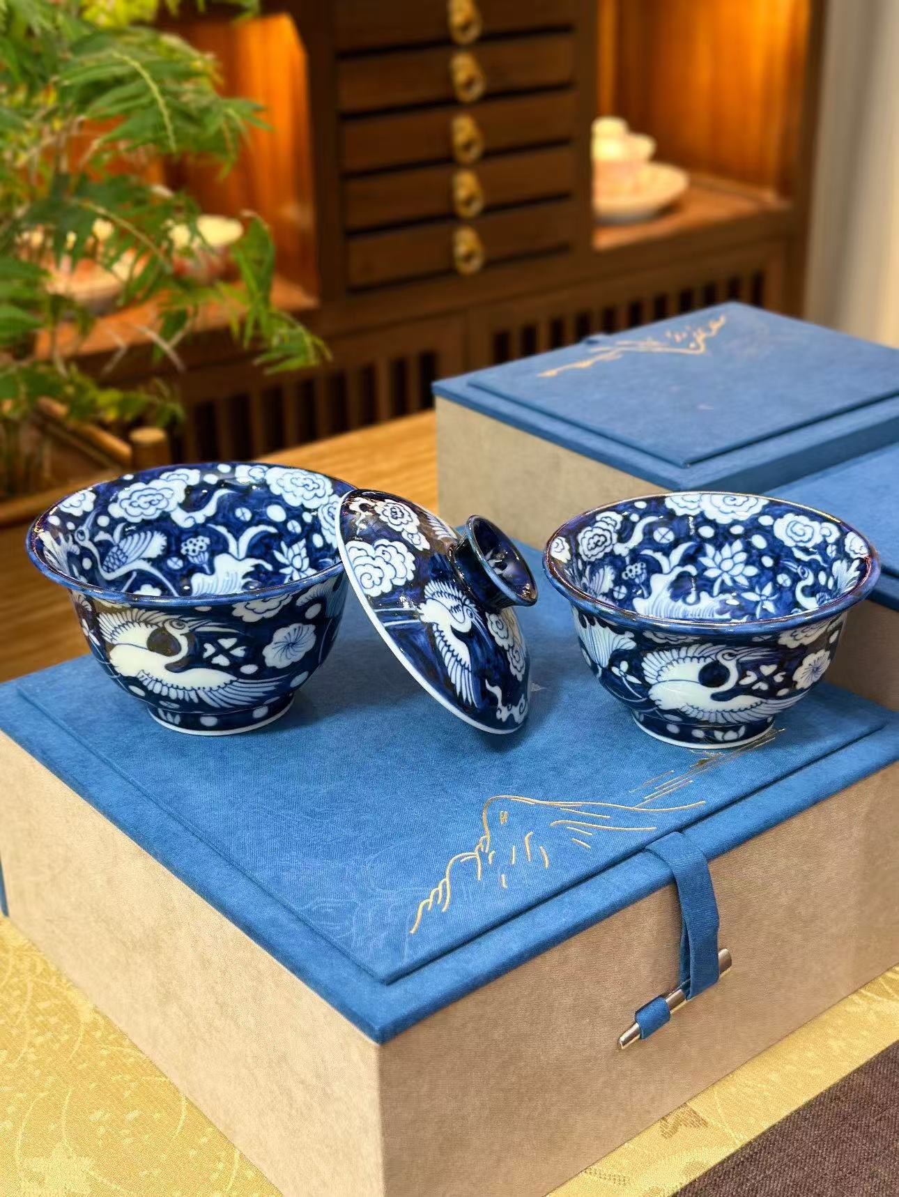 A Chai Kiln Replica of the Yuan Dynasty “One Egret Symbolizing Prosperity”