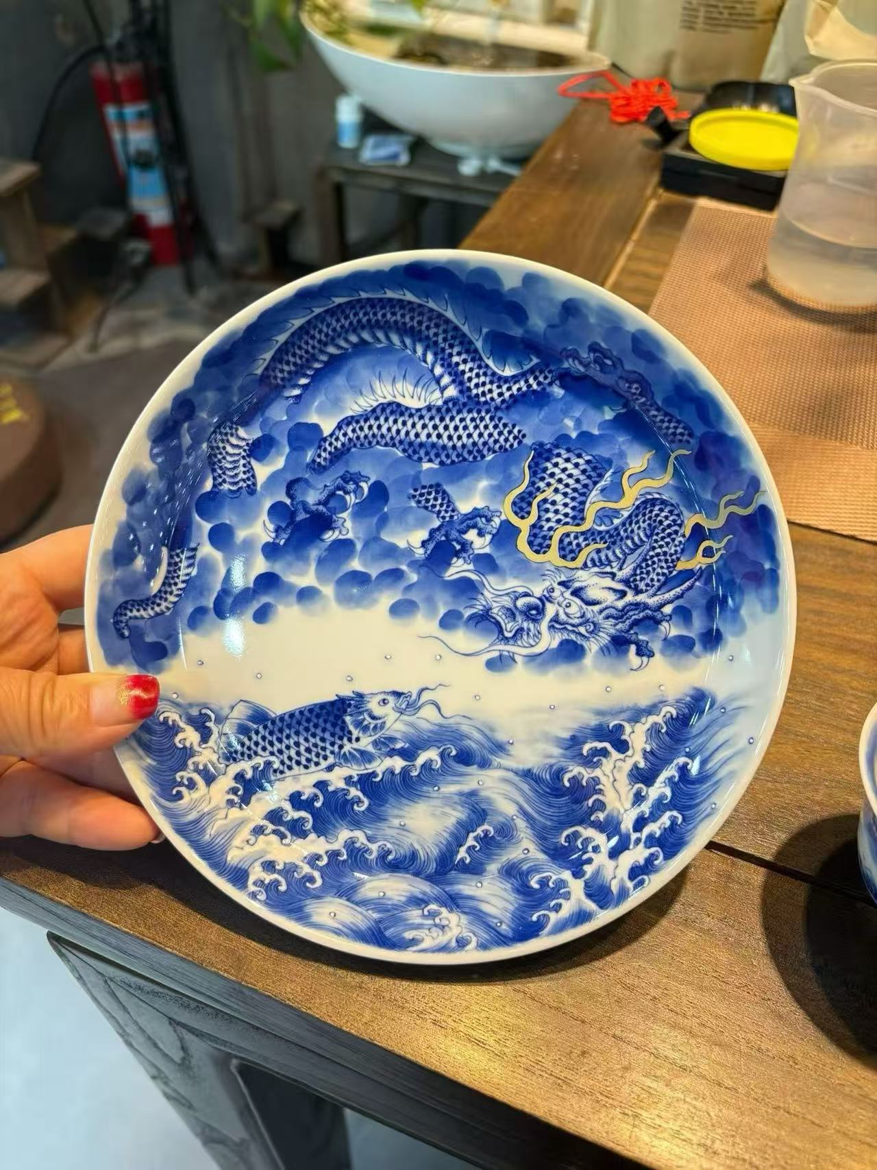 Heavy-Duty Gold-Inlaid “Goldfish Transforming into a Dragon”