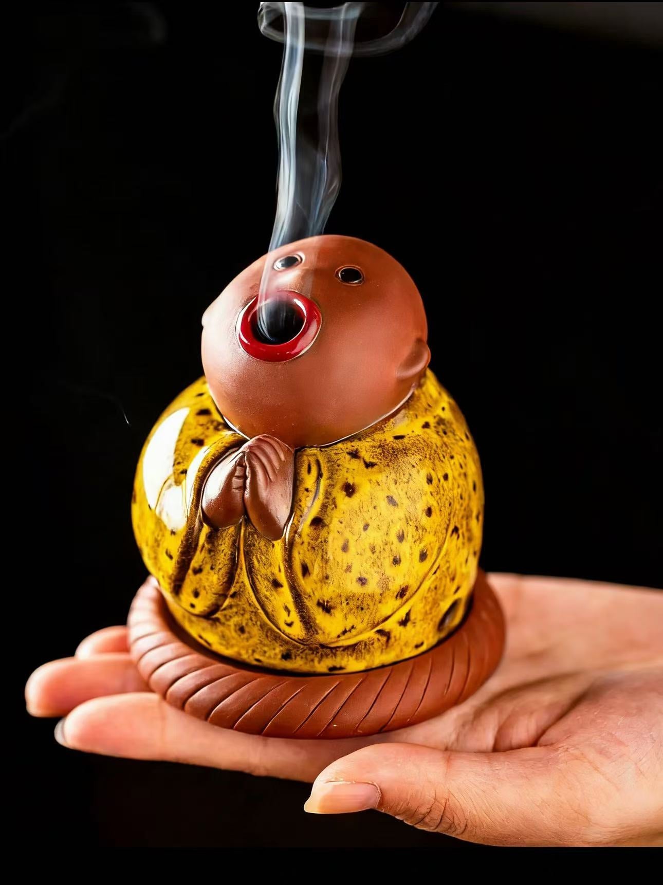 A Little Monk Prays for Blessings