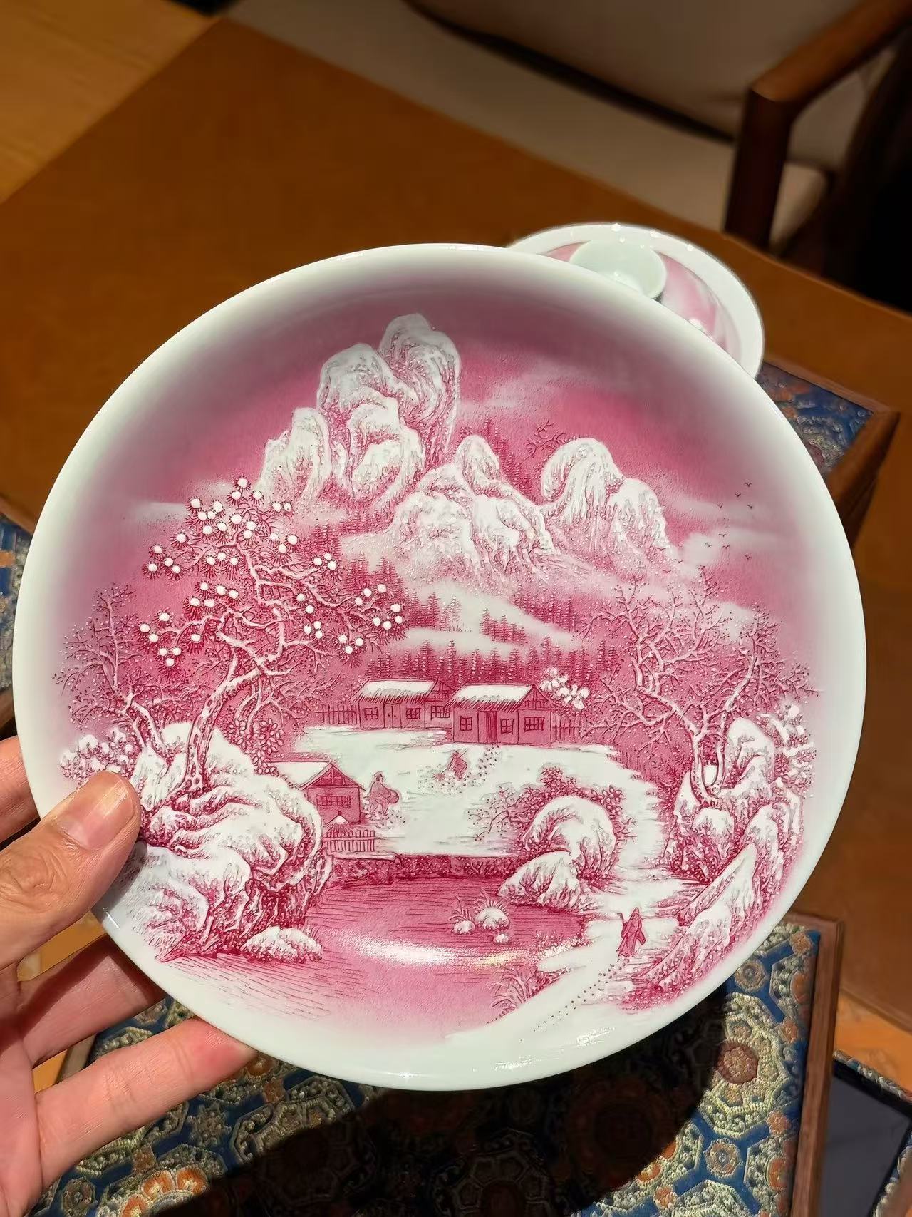 Ruby Red “Visiting Friends in the Snow” Set