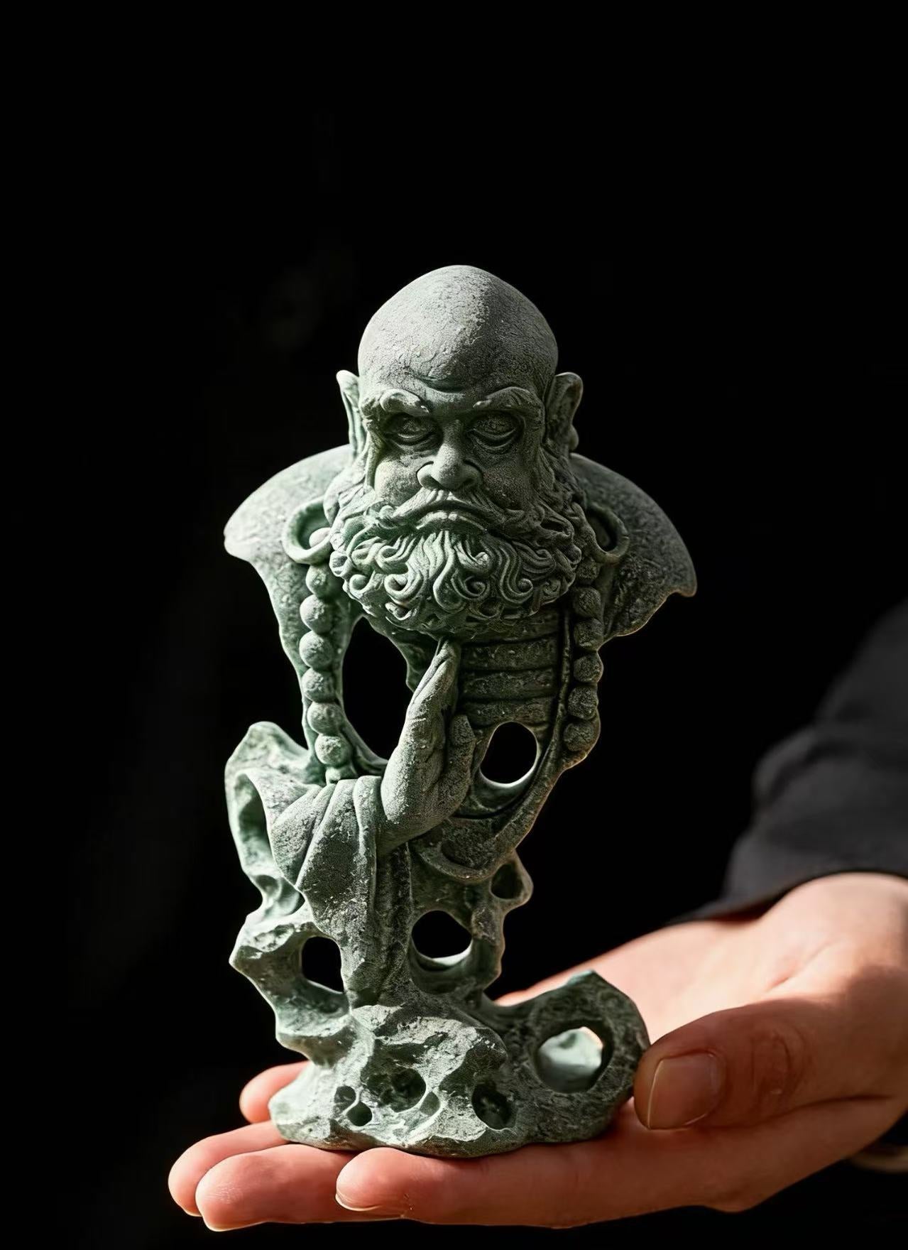 Blue Sandstone Bodhidharma